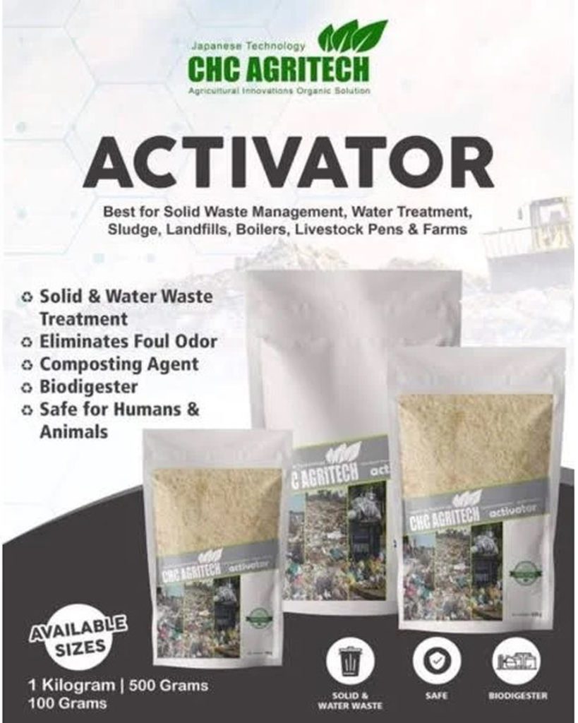 CHC Agritech, organic agriculture, organic aquaculture, natural additives, waste management, odor control, microorganisms, soil conditioner, organic fertilizer, Activator, Farmer's Friend, Maxigrow