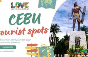 Cebu Tourist Spots: Top 10 Must-See Attractions, Things to Do, and Travel Guide Cebu tourist spots, travel guide to Cebus, Kawasan Falls, Osmeña Peak, Basilica del Santo Niño, Tumalog Falls, Mactan Shrine, Simala Shrine, Fort San Pedro, Bantayan Island, Temple of Leah, 10,000 Roses Cafe, Cebu attractions, Cebu activities, Cebu accommodation, Cebu cuisine, Cebu transportation, Cebu travel safety, Instagrammable spots in Cebu, adventure in Cebu, Philippines travel, Southeast Asia travel, Island hopping in Cebu, Diving in Cebu, Cebu canyoneering, Cebu heritage walk, Cebu food tour, Cebu Lechon, Cebuano street food, Whale shark watching in Cebu, Mountain trekking in Cebu,