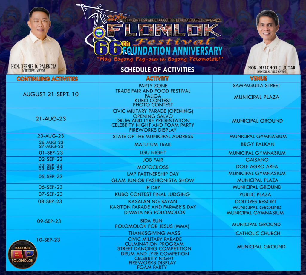 F'lomlok Festival, Polomolok, South Cotabato, Blaan culture, street dancing, drum and lyre, Philippines festivals, cultural heritage, Mount Matutum, indigenous celebration, festival guide, local crafts, Filipino traditions,